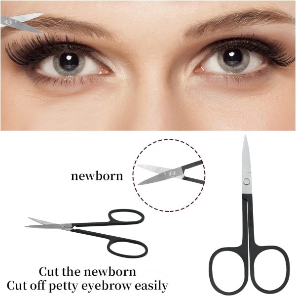 46 in 1 Eyelash Curlers with Comb Kit,Eyelash Curlers Set with Mini Eyelash Curler, Eyelash Extension Tweezers,Eyebrow Brush,Eyelash Brush,Eyelashe Scissors and Silicone Refills for Lash Brow - Image 6