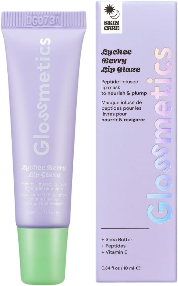 Glossmetics Lychee-Berry Overnight Lip Mask - Hydrating, Moisturizing Lip Balm for Soft, Smooth Lips
