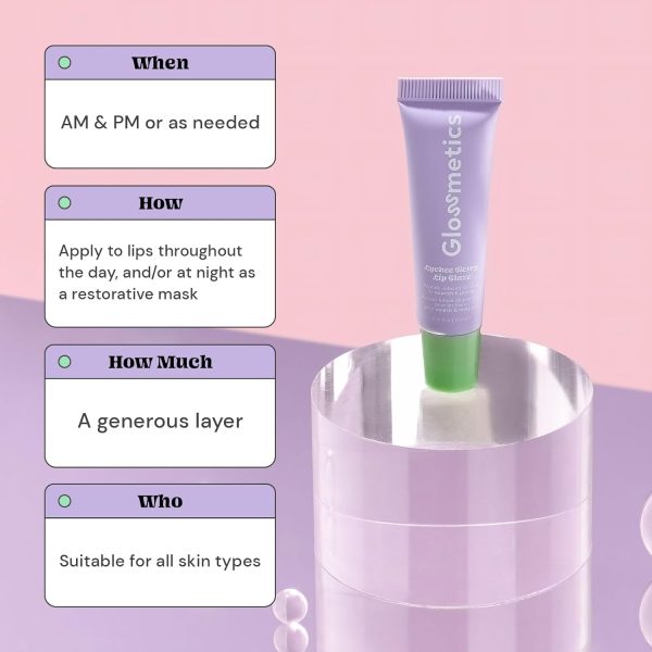 Glossmetics Lychee-Berry Overnight Lip Mask - Hydrating, Moisturizing Lip Balm for Soft, Smooth Lips - Image 6
