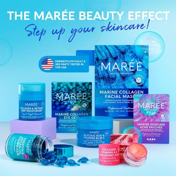 MAREE Lip Mask with Hyaluronic Acid & Coconut Oil - Overnight Collagen Lip Butter to Nourish & Hydrate Dry Cracked Lips - Moisturizer for Skin Care with Shea & Cocoa Butter - Sleeping Lip Butter Balm - Image 8