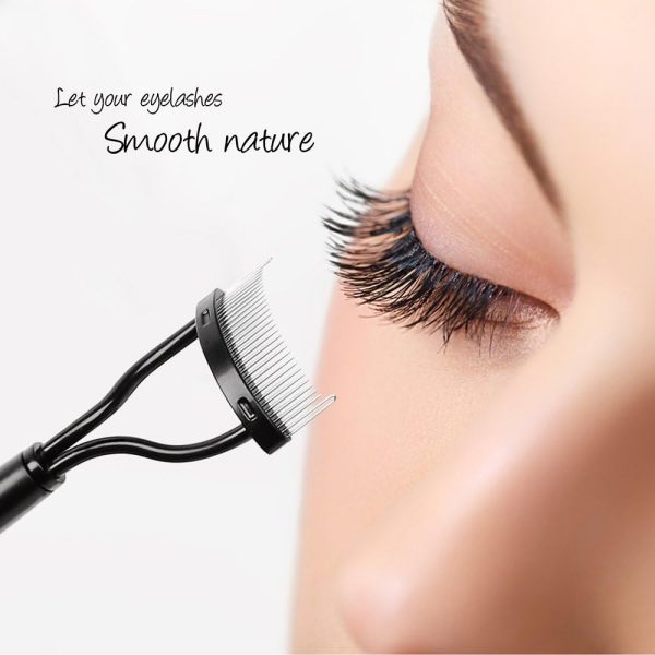 Pinkiou Eyelash Curlers with Comb and Eeylash Separator Set Professional Lash Curler with Built-in Comb Ergonomic Heart-Shaped Handle and Eyelash Comb Tool for Daily Makeup - Image 5