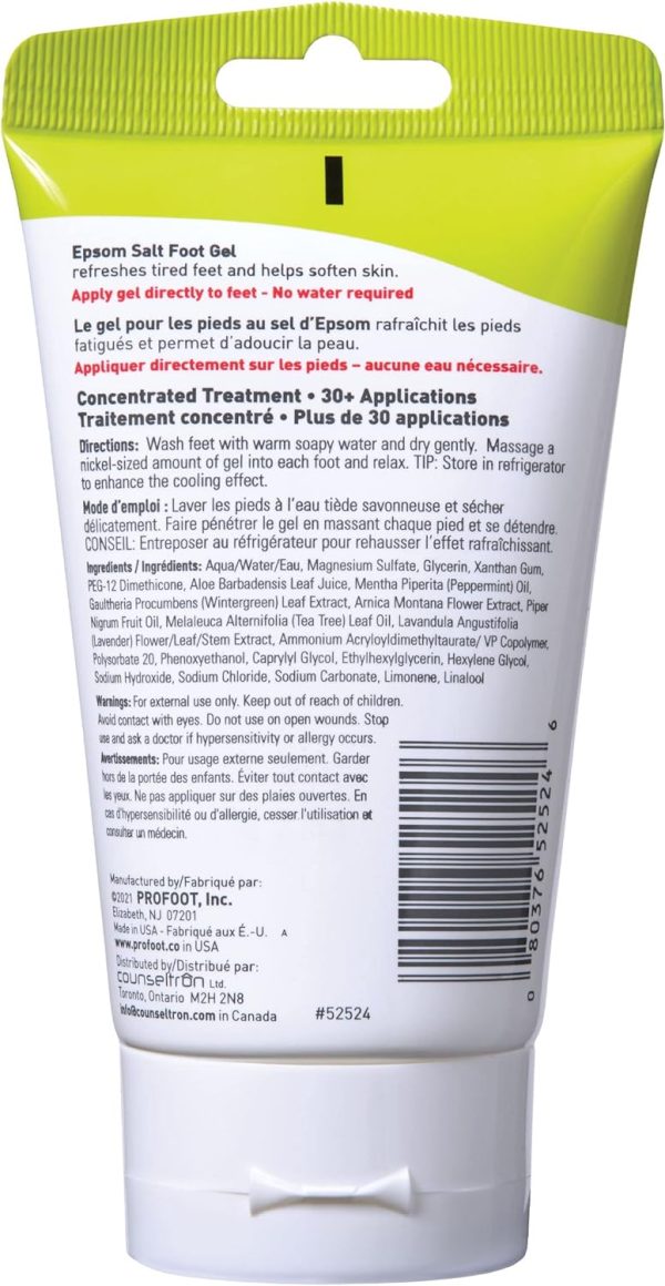 PROFOOT Epsom Salt Foot Gel, 4 Ounce, Soothing Relief for Painful, Tired, Aching Feet, Ditch the Foot Bath for Instant Relief - Image 5
